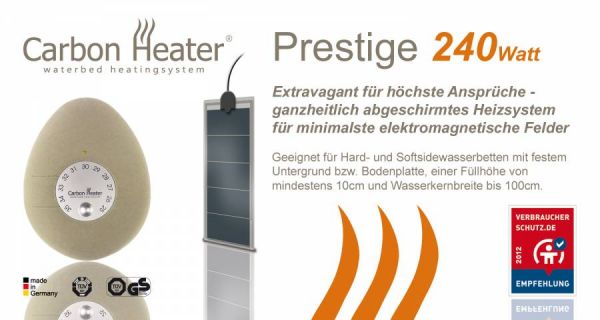Carbon Heizung Wasserbett Prestige