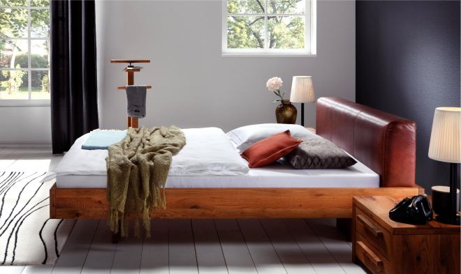 Solid wood bed San Diago incl. gelmattressl