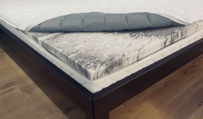 Wasserbett Classic-Box 20, Oak Füße, Shiano Kopfteil